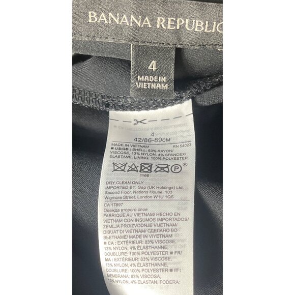 Banana Republic Dress Strap(less) Basic LBD Midi Ponte POCKETS Versatile Women 4 - Picture 10 of 12